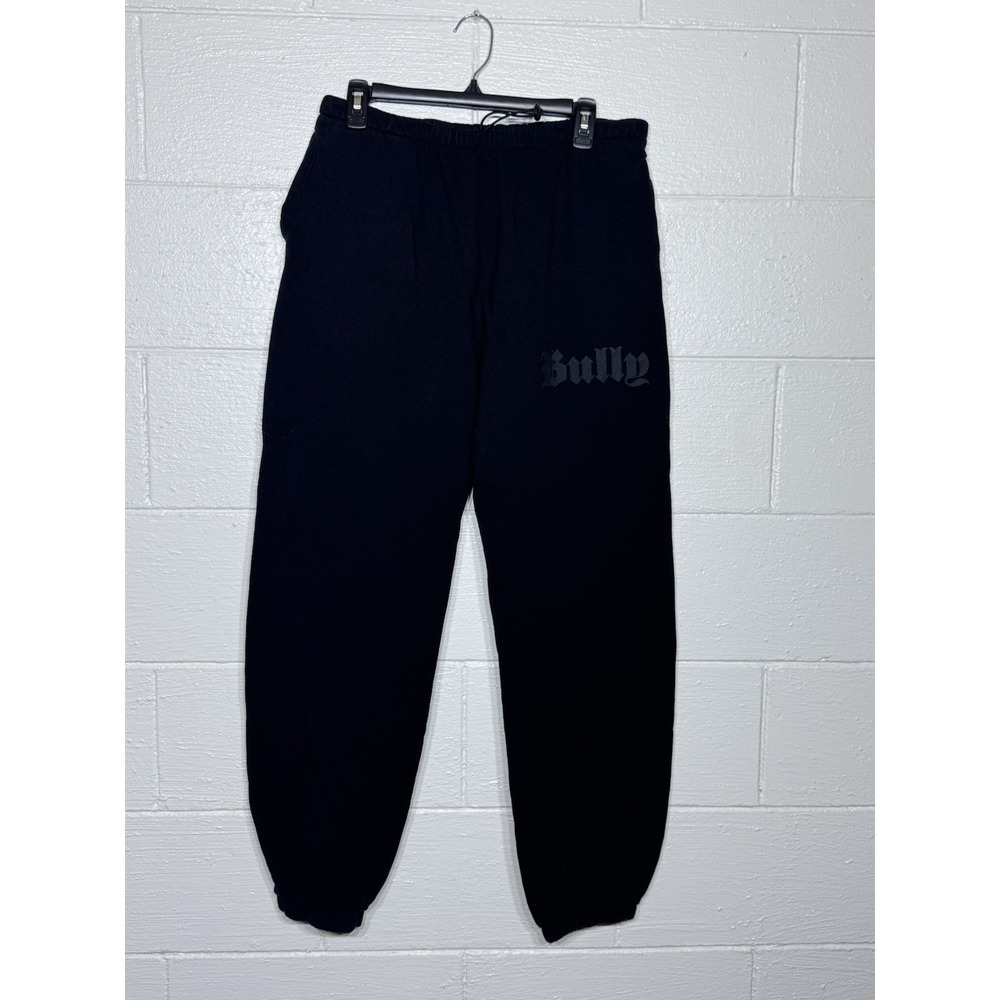 Yeezy Bully Gothic Graphic Fleece Sweatpants Black Size 2 M/L